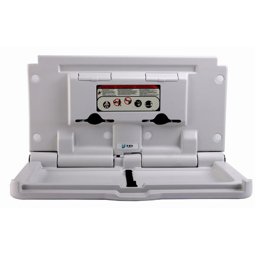 Commercial Hygiene HDPE Fold Down Secure Horizontal Baby Changing Station