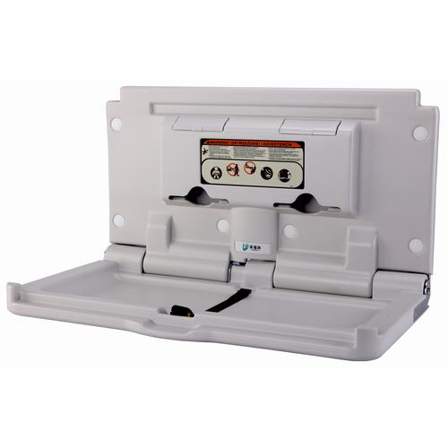 Commercial Hygiene HDPE Fold Down Secure Horizontal Baby Changing Station