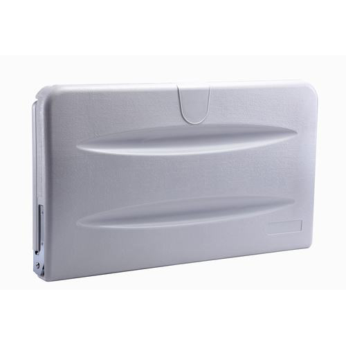 Horizontal Wall Mounted Dual Liner Dispensers Grey Baby Changing Station